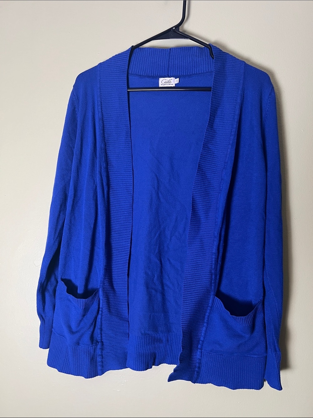 Cielo Open-Front Cardigan in Cobalt Blue